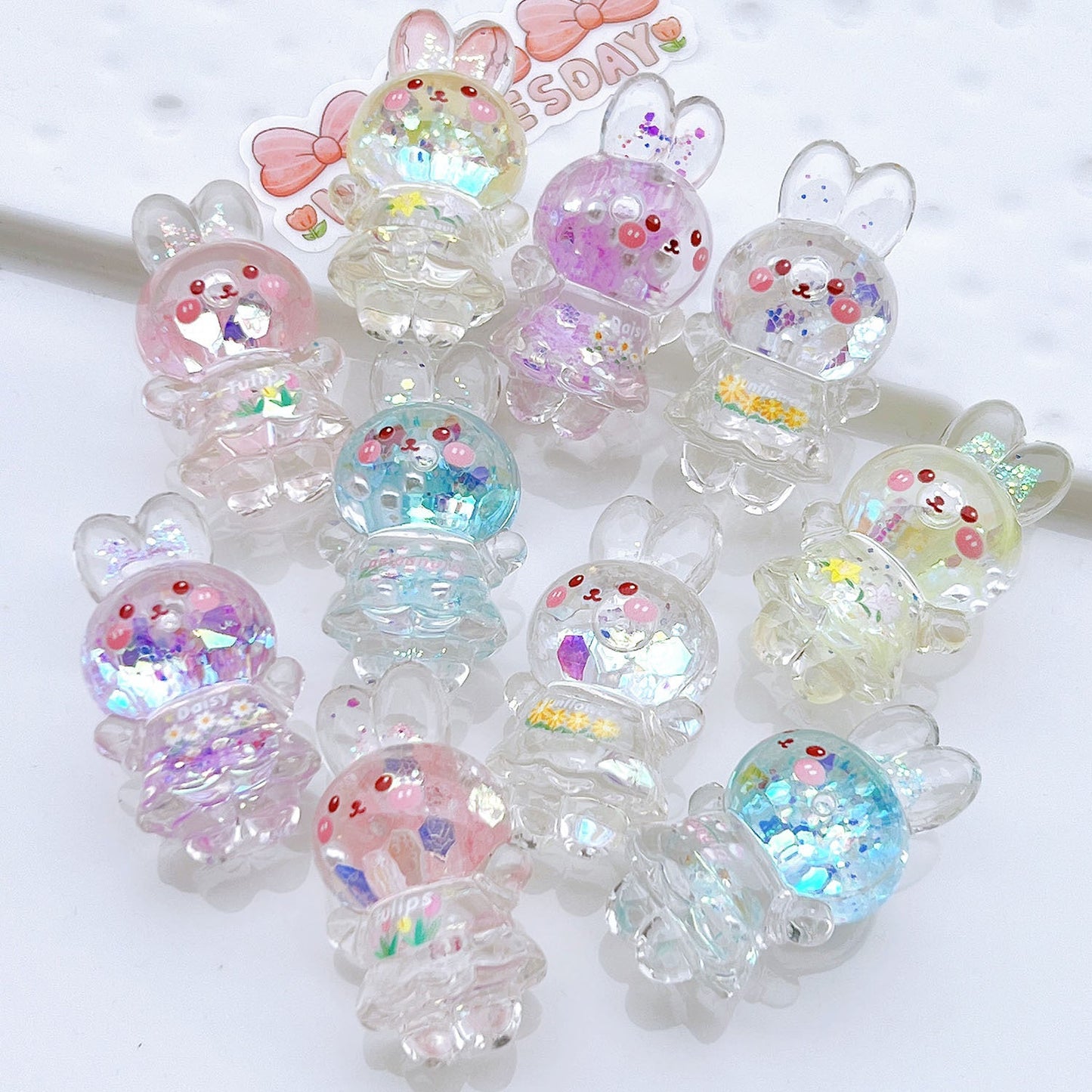 Cute Bunny Beaded Charm