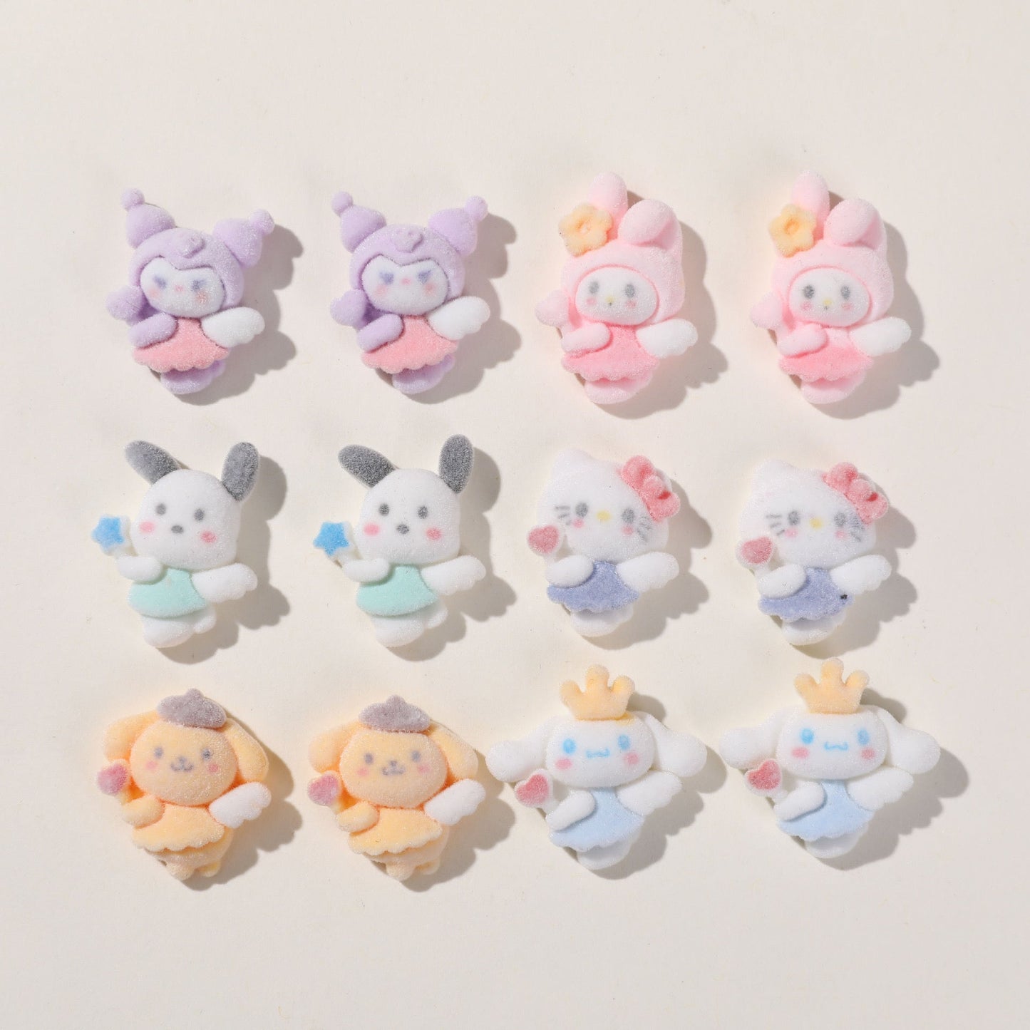 Flocked Sanrio Charm