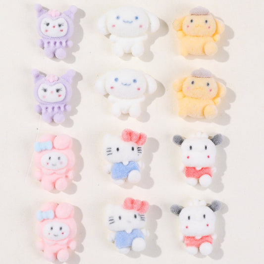 Flocked Sanrio Charm