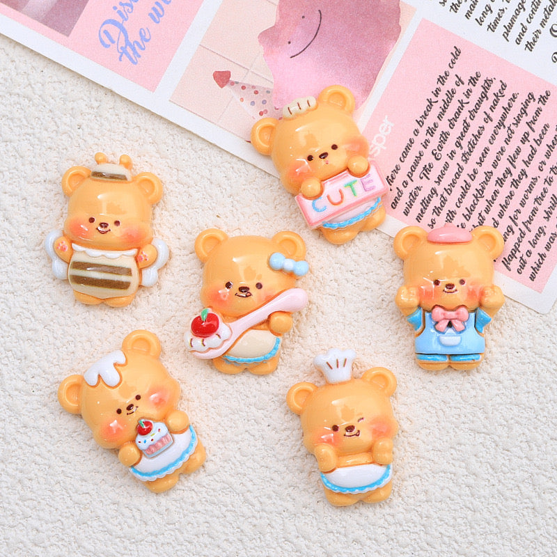 Cute Little Bear Charms