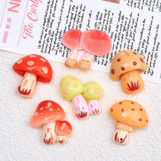 Cartoon Mushroom Charms