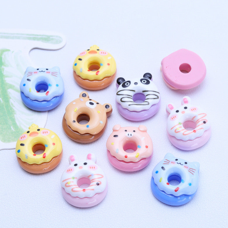 Animal Doughnut Charms