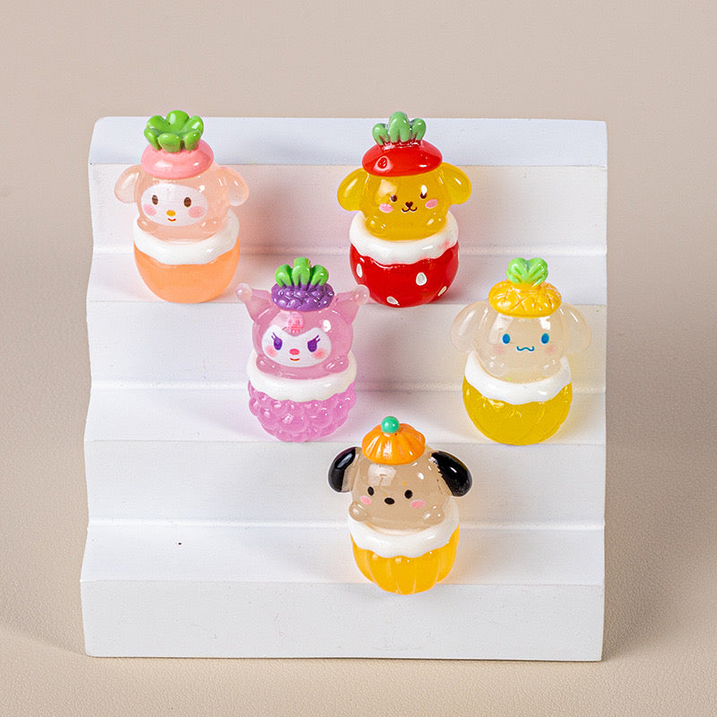 Luminous Sanrio Fruit Charms