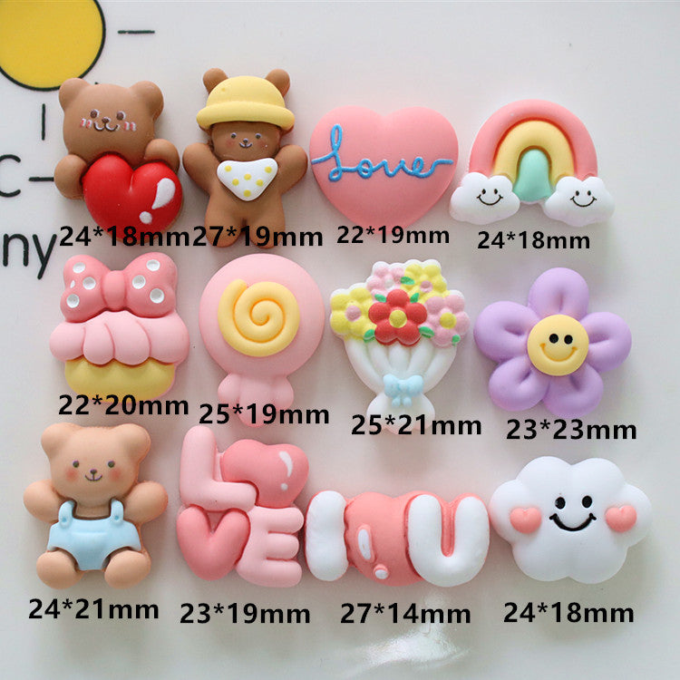 10 PCS Cartoon Miniatures|Resin Charms for DIY Crafts