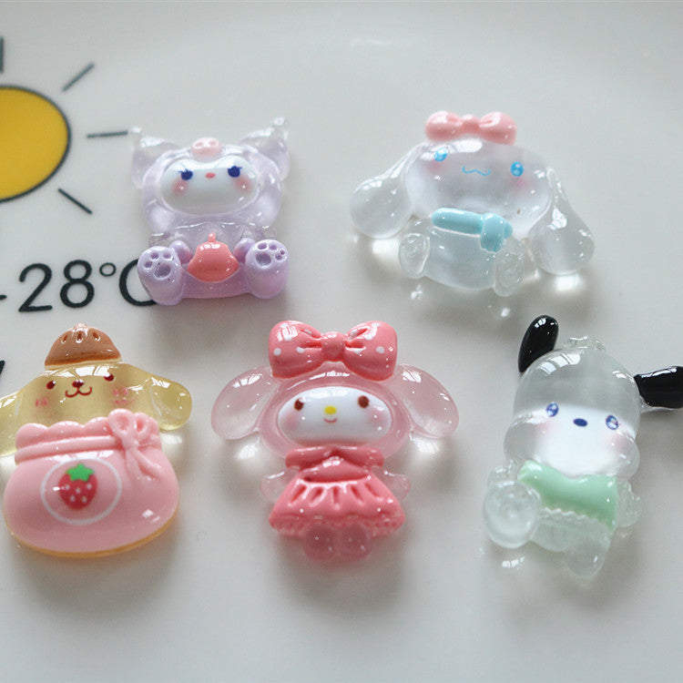 10 PCS Cartoon Miniatures|Resin Charms for DIY Crafts