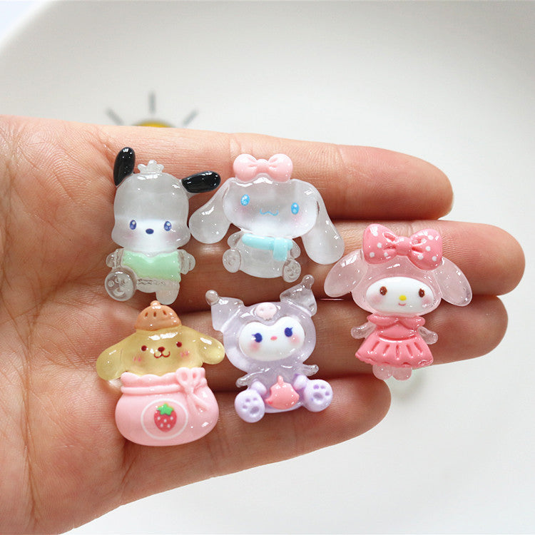 10 PCS Cartoon Miniatures|Resin Charms for DIY Crafts