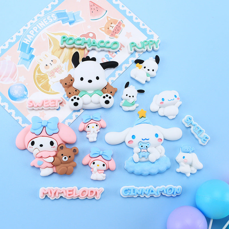 10 PCS Large Cartoon Resin Charms