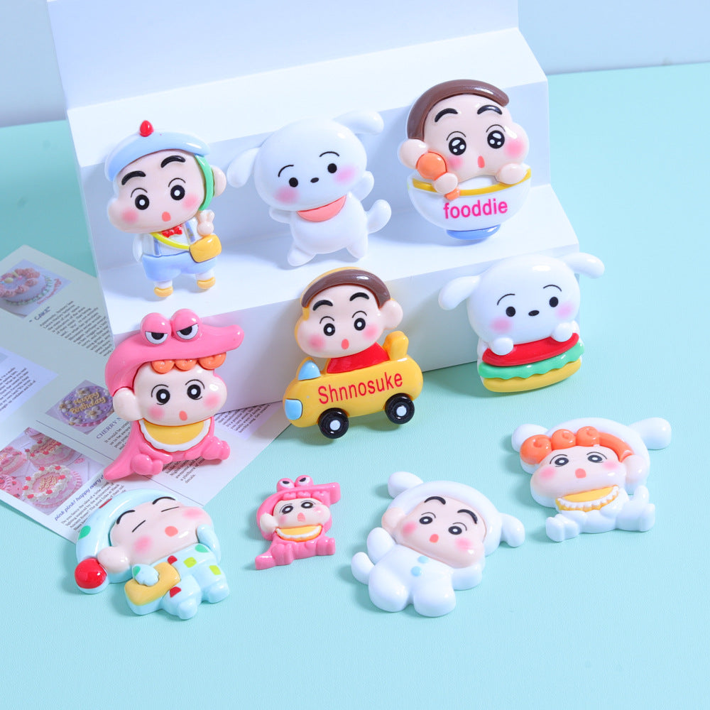 10 PCS Large Cartoon Resin Charms