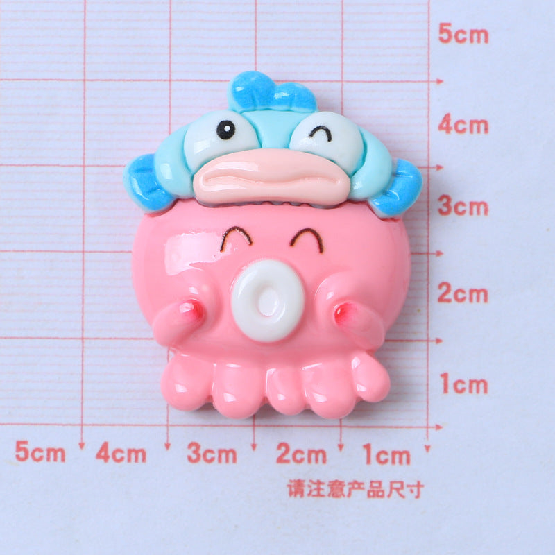 10 PCS Large Cartoon Resin Charms