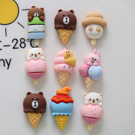 10 PCS Cartoon Miniatures|Resin Charms for DIY Crafts