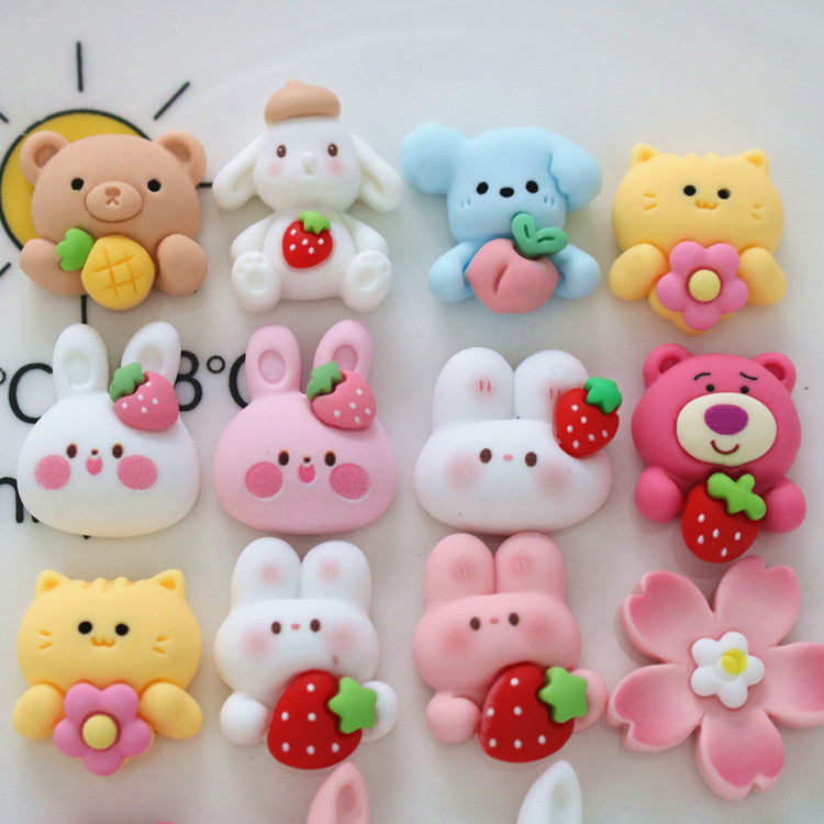 10 PCS Cartoon Miniatures|Resin Charms for DIY Crafts