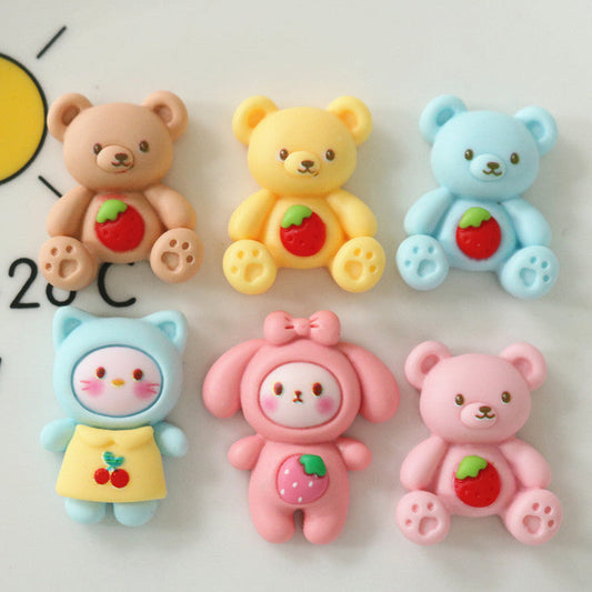 10 PCS Cartoon Miniatures|Resin Charms for DIY Crafts