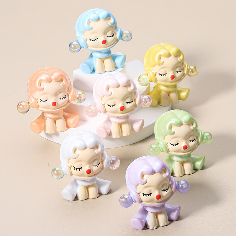 10 PCS Cartoon Resin Charms