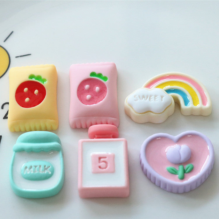 10 PCS Cartoon Miniatures|Resin Charms for DIY Crafts