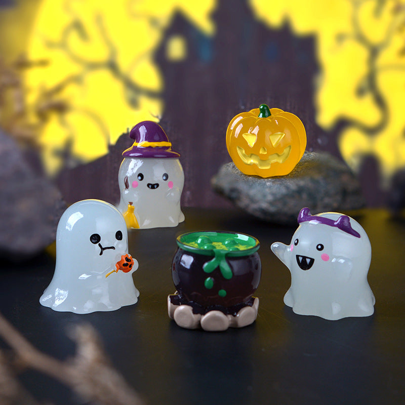 12pcs/New Halloween Luminous Ghost Ornament