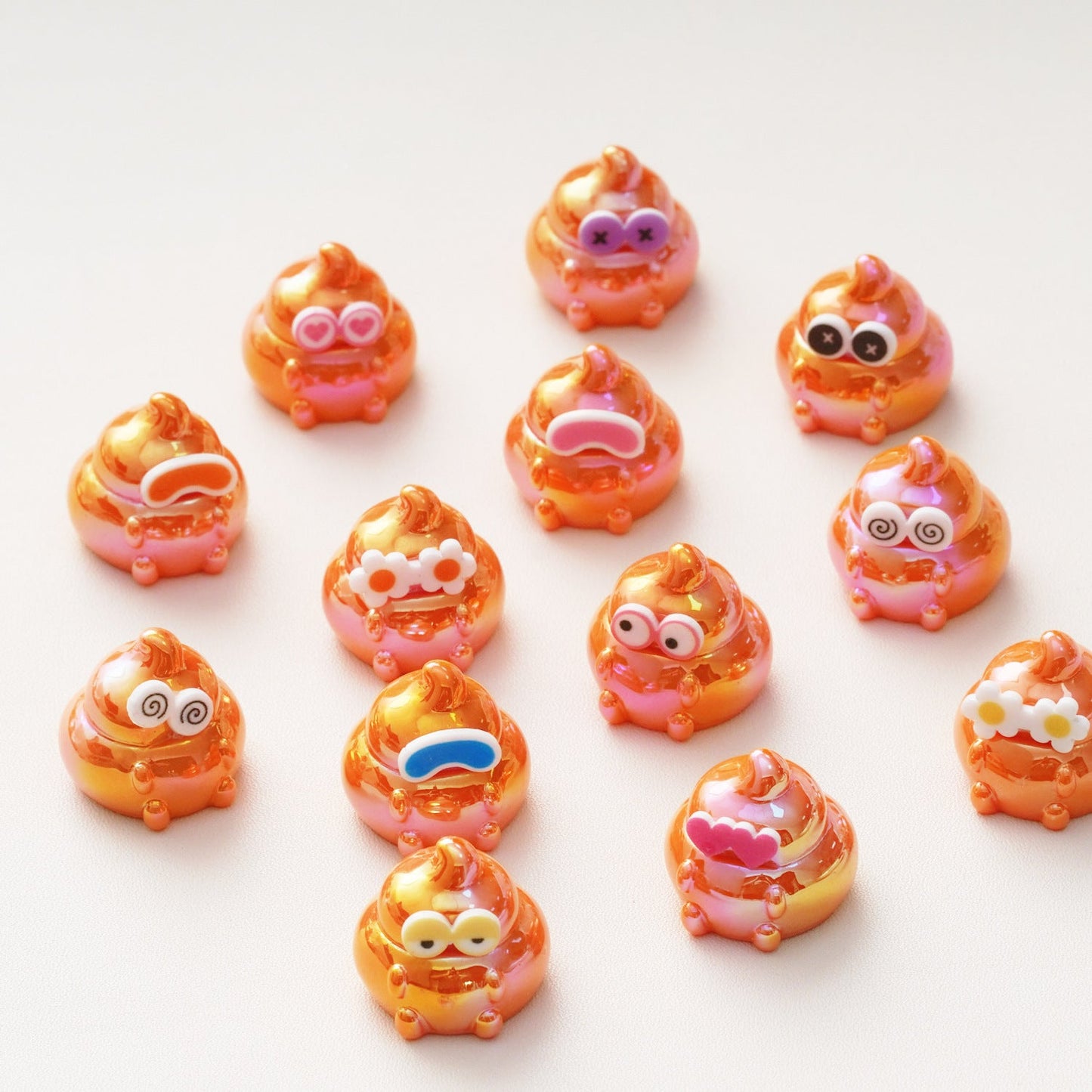 10 PCS Cartoon Resin Charms for DIY Crafts