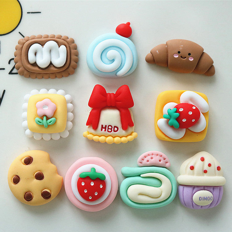 10 PCS Kawaii Miniatures|Resin Charms for DIY Crafts