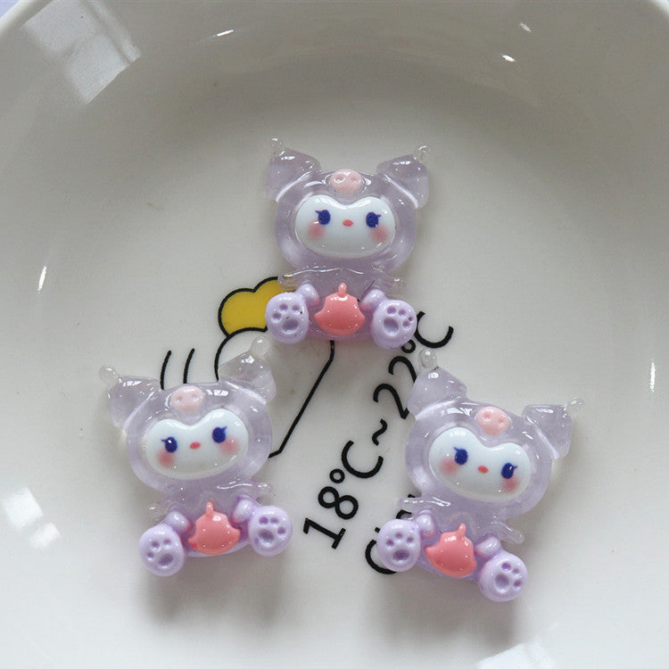 10 PCS Cartoon Miniatures|Resin Charms for DIY Crafts