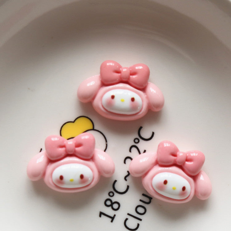 10 PCS Cartoon Resin Charms for DIY Crafts