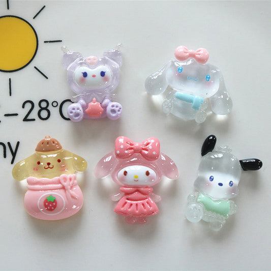 10 PCS Cartoon Miniatures|Resin Charms for DIY Crafts