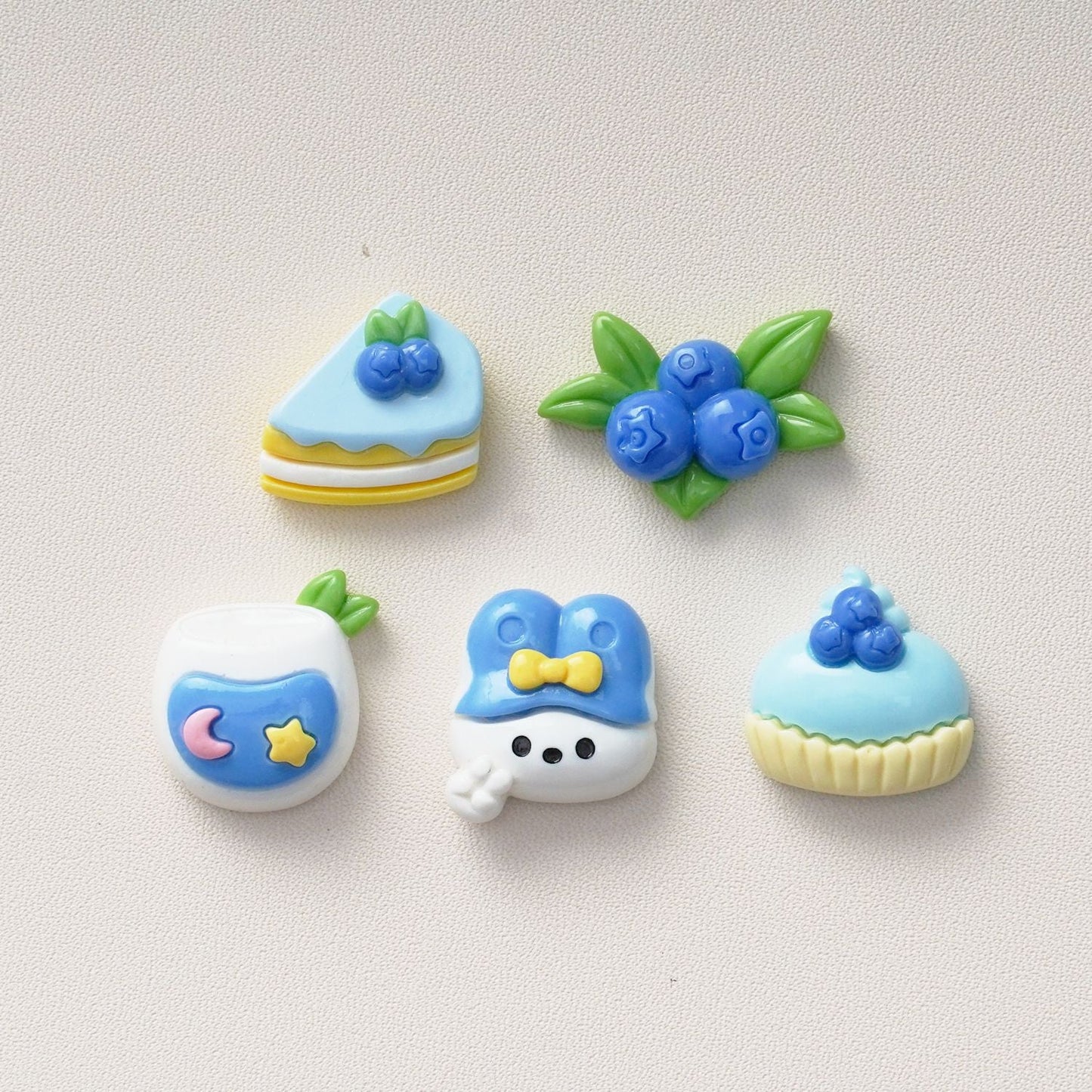 10 PCS Cartoon Resin Charms for DIY Crafts