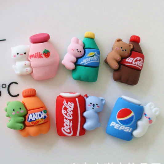 10 PCS Cartoon Miniatures|Resin Charms for DIY Crafts