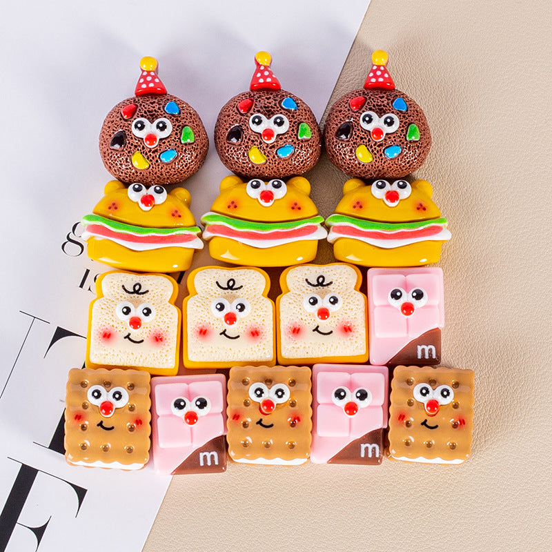 10 PCS Cartoon Resin Charms