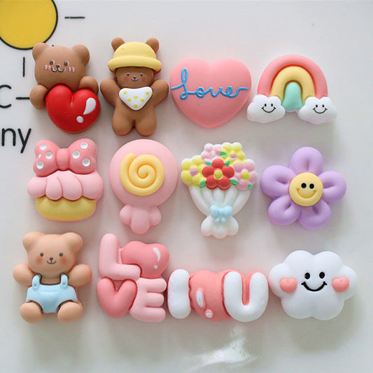 10 PCS Cartoon Miniatures|Resin Charms for DIY Crafts