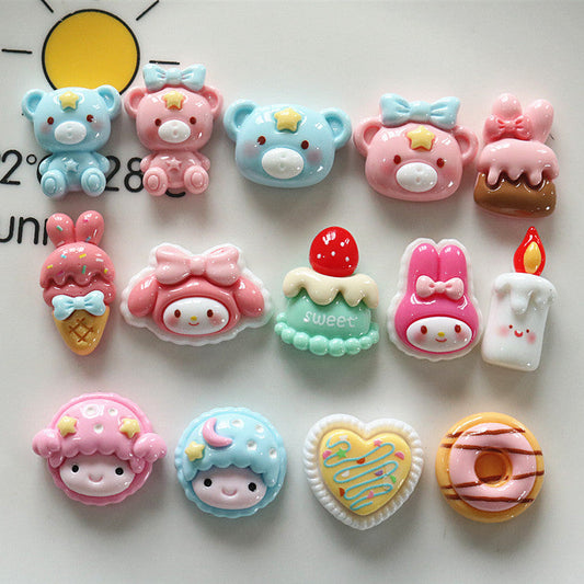 10 PCS Cartoon Miniatures|Resin Charms for DIY Crafts