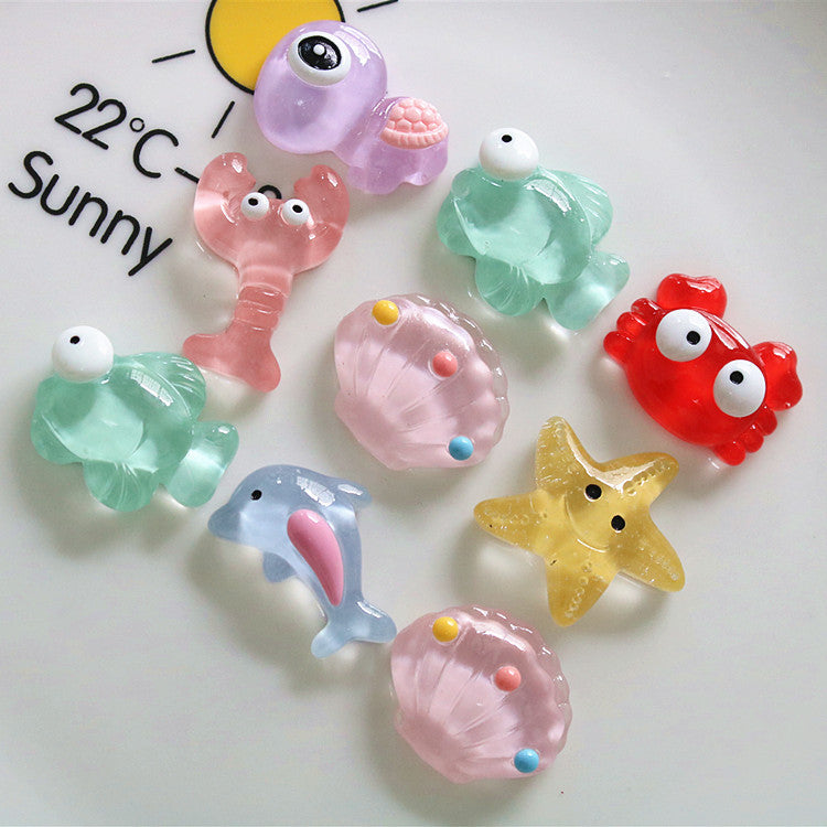 10 PCS Cartoon Miniatures|Resin Charms for DIY Crafts