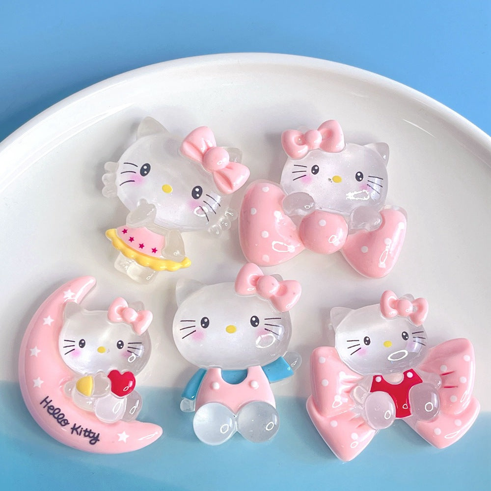 10 PCS Large Cartoon Resin Charms