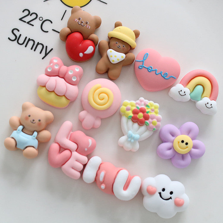 10 PCS Cartoon Miniatures|Resin Charms for DIY Crafts