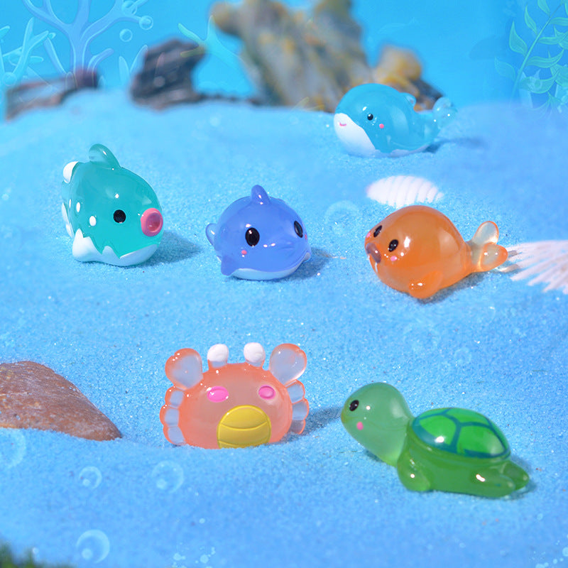 20pcs /Luminous Mini Marine Animal Ornament