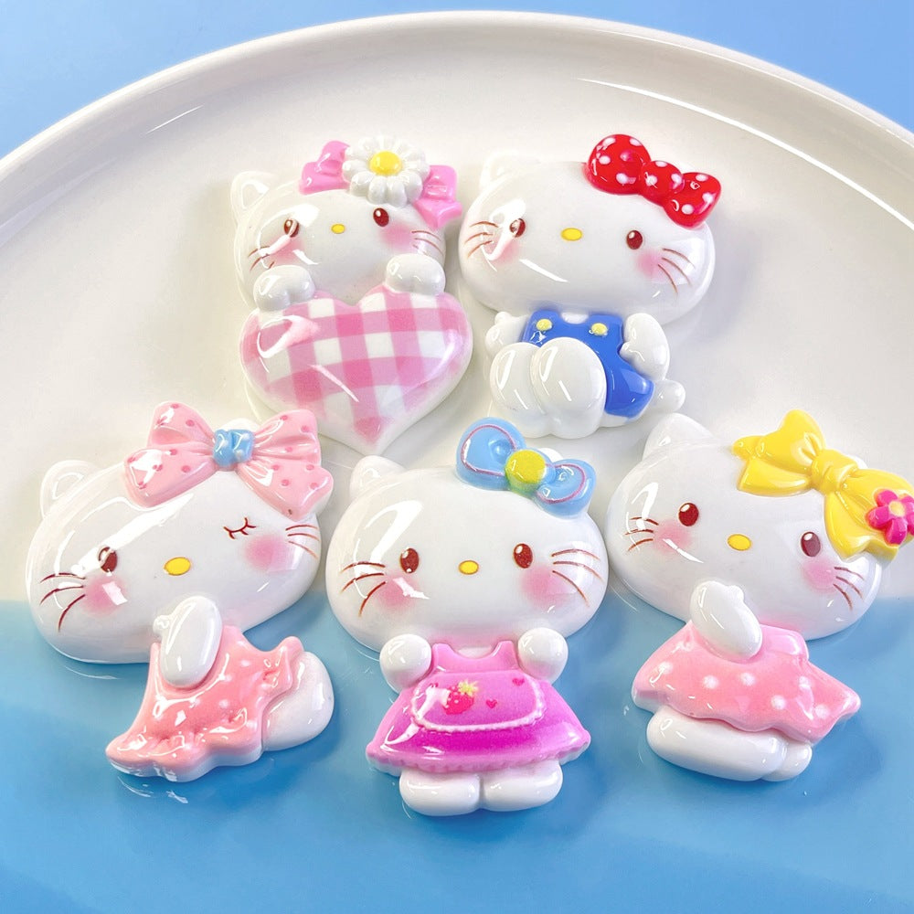 10 PCS Large Cartoon Resin Charms