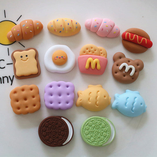 10 PCS Cartoon Resin Charms for DIY Crafts