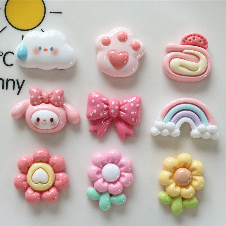 10 PCS Cartoon Miniatures|Resin Charms for DIY Crafts