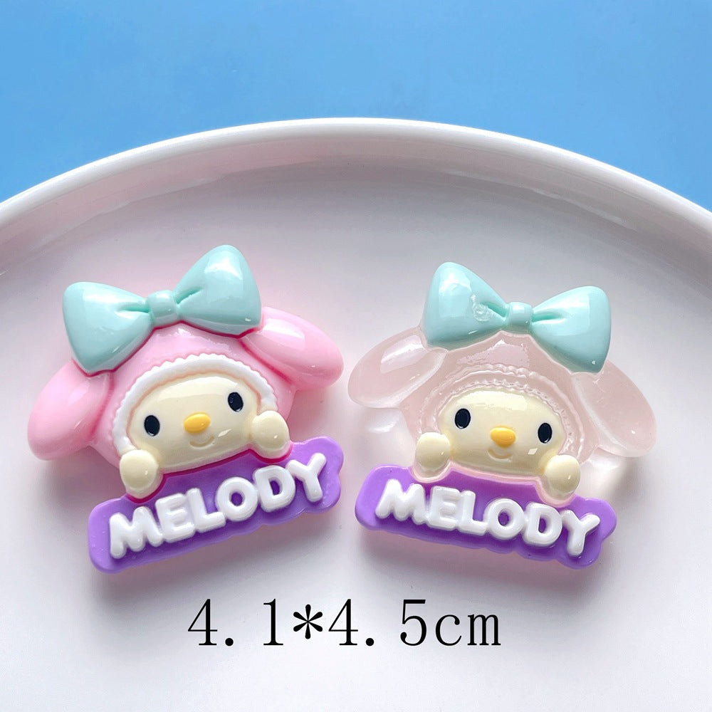 10 PCS Large Cartoon Resin Charms