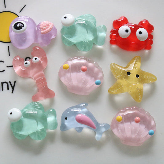 10 PCS Cartoon Miniatures|Resin Charms for DIY Crafts