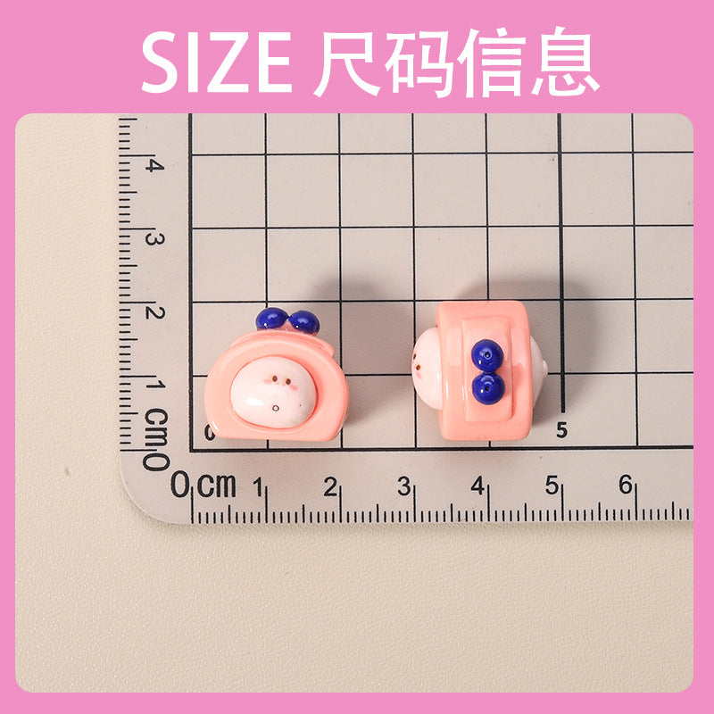 10 PCS Cartoon Resin Charms