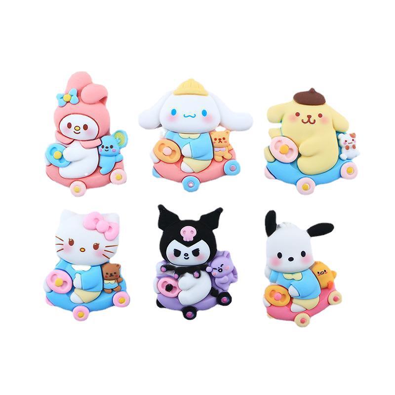 10 PCS Large Cartoon Resin Charms