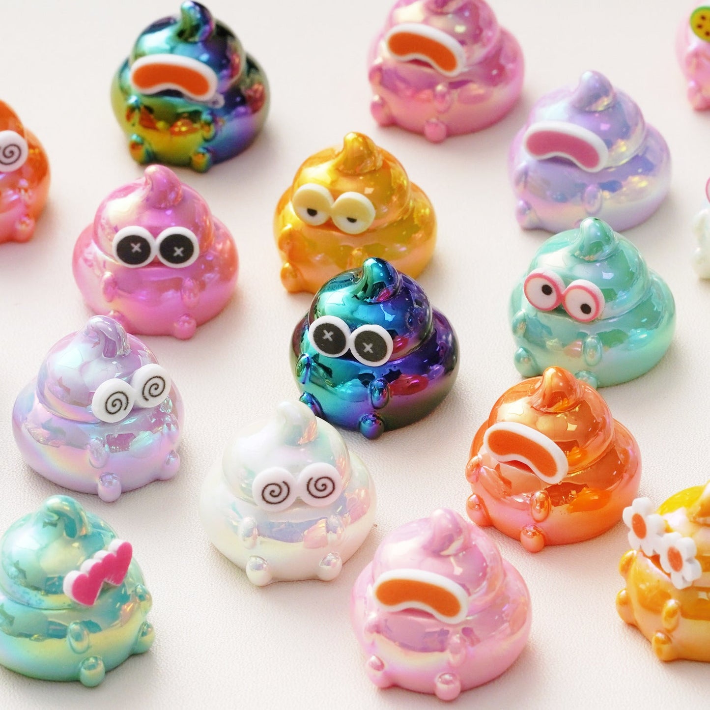 10 PCS Cartoon Resin Charms for DIY Crafts