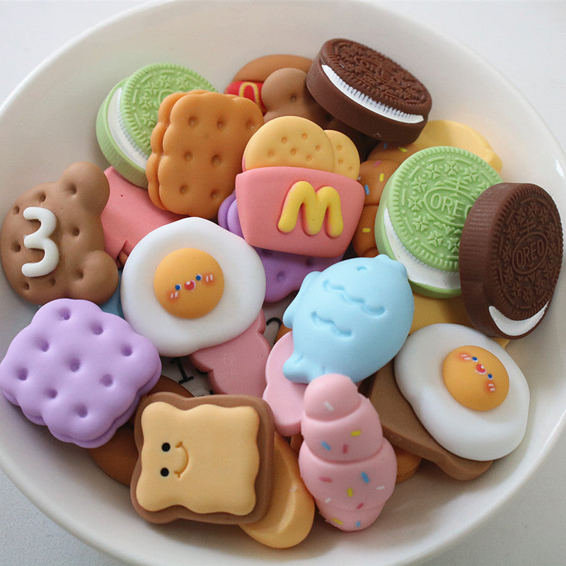 10 PCS Cartoon Resin Charms for DIY Crafts