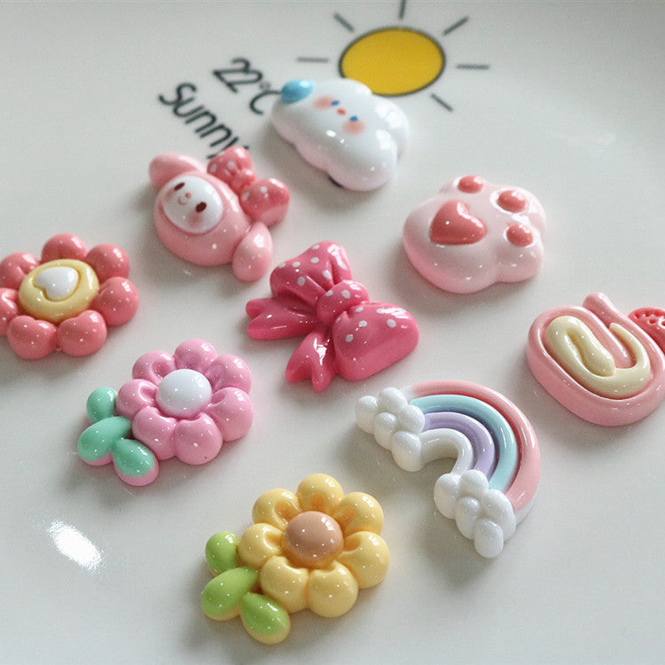 10 PCS Cartoon Miniatures|Resin Charms for DIY Crafts