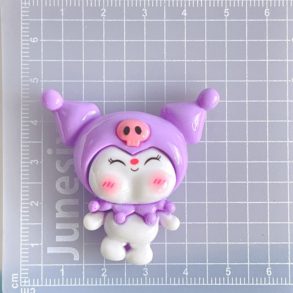 10 PCS Large Cartoon Resin Charms