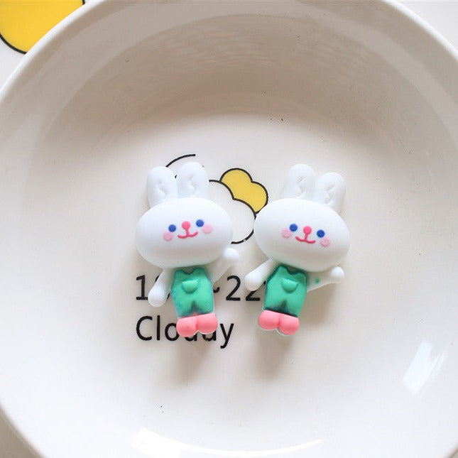 10 PCS Cartoon Miniatures|Resin Charms for DIY Crafts