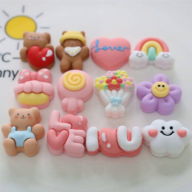 10 PCS Cartoon Miniatures|Resin Charms for DIY Crafts