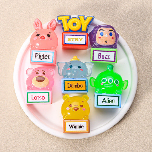 10 PCS Cartoon Resin Charms