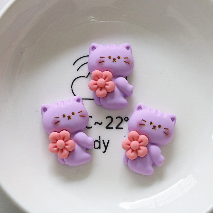 10 PCS Cartoon Resin Charms for DIY Crafts