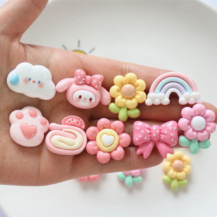 10 PCS Cartoon Miniatures|Resin Charms for DIY Crafts