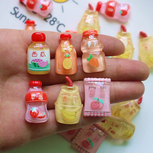 10 PCS Cartoon Miniatures|Resin Charms for DIY Crafts